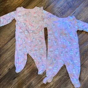 3-6 month light cotton footies
